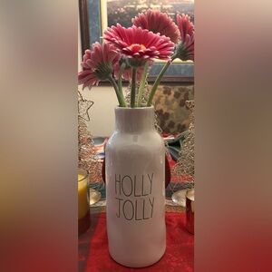 Rae Dunn Artisan Collection Ceramic ‘Holly Jolly’ Vase
